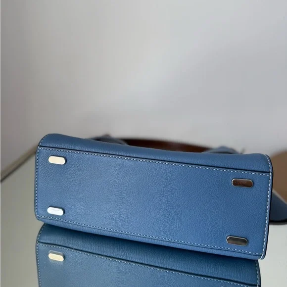 Tory Burch Blue Satchel Bag - Picture 8 of 11